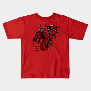 Fiery Red dragon Kids T-Shirt